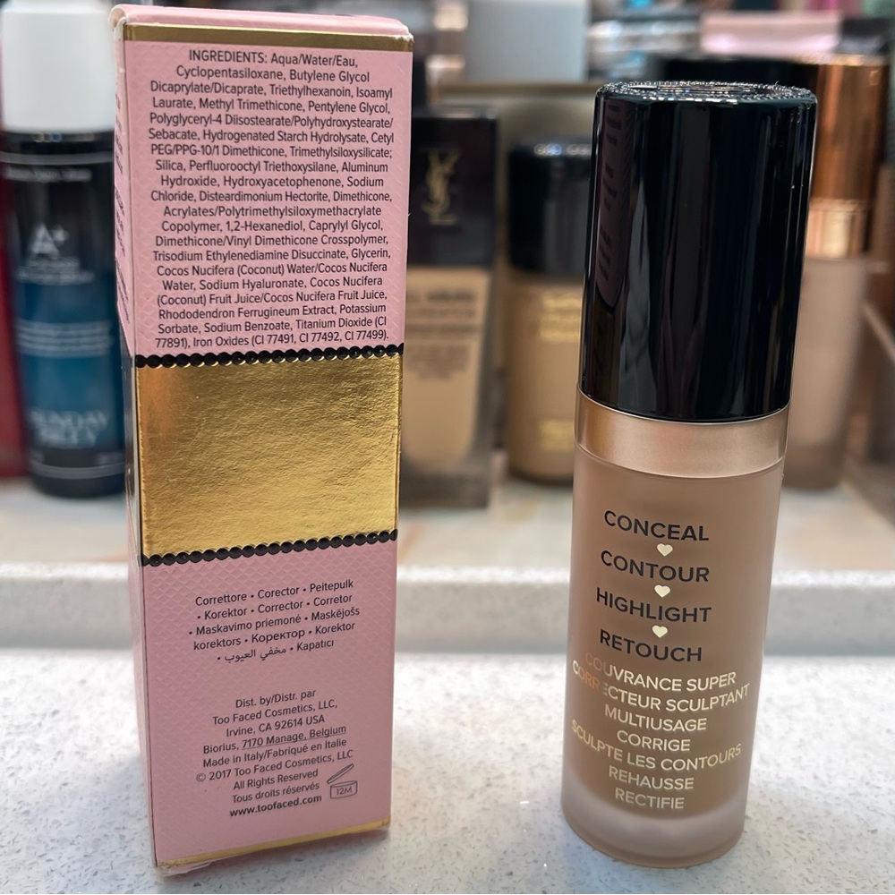 Too Faced ~ ‘15 WARM BEIGE’ Multi-Use Sculpting Concealer ~ Full Size ~ NIB - Picture 5 of 16